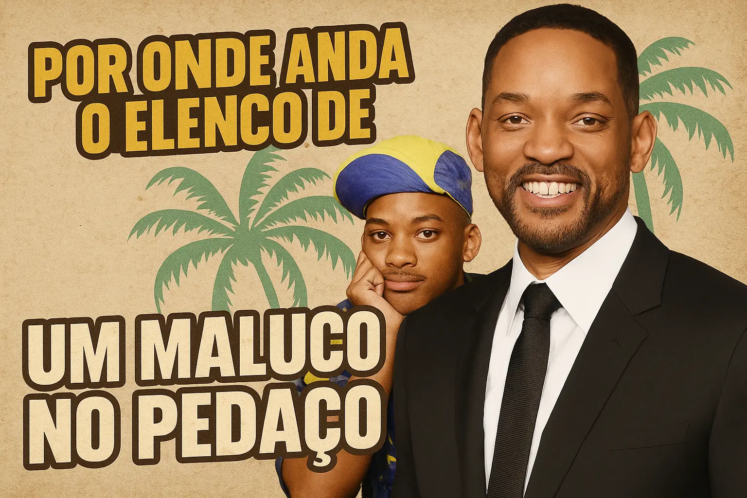 Imagem do elenco original da série Um Maluco no Pedaço